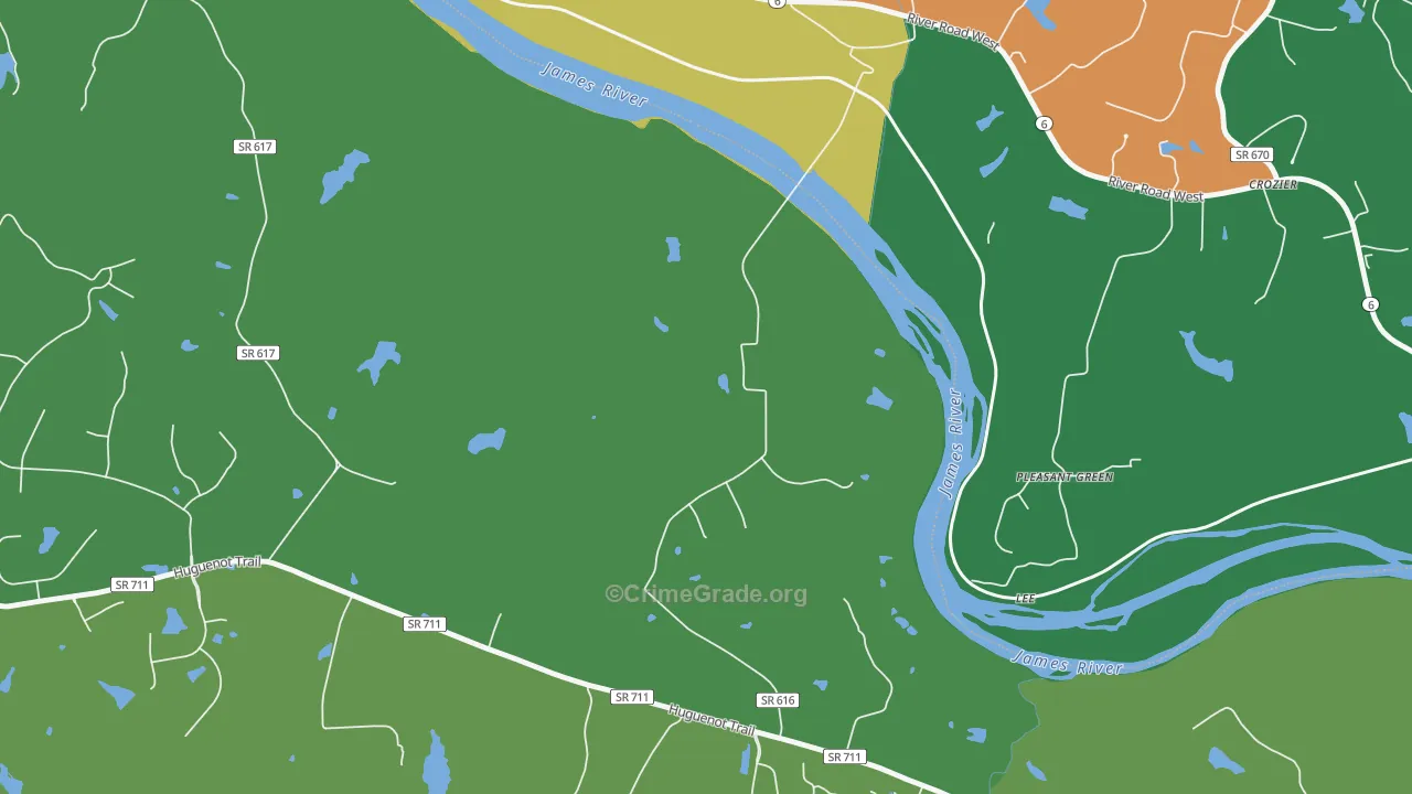 23160, VA Map of Theft Rates