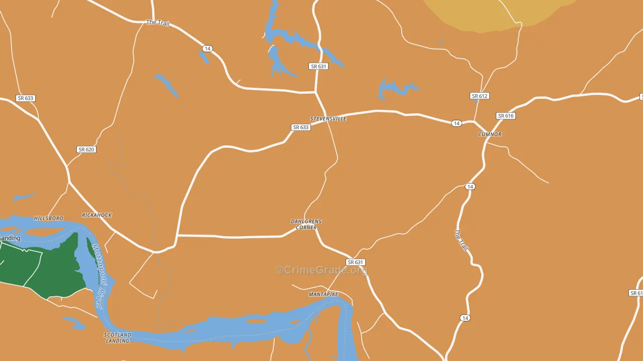 23161, VA Map of Theft Rates