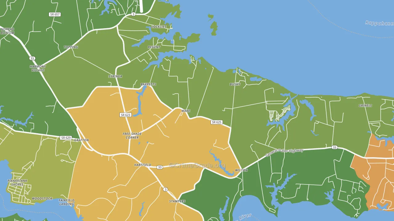 23176, VA Map of Theft Rates