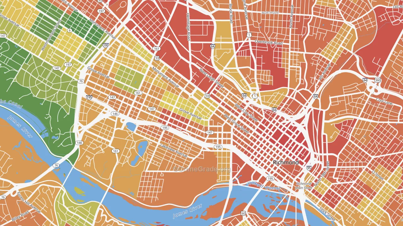 23220, VA Map of Theft Rates