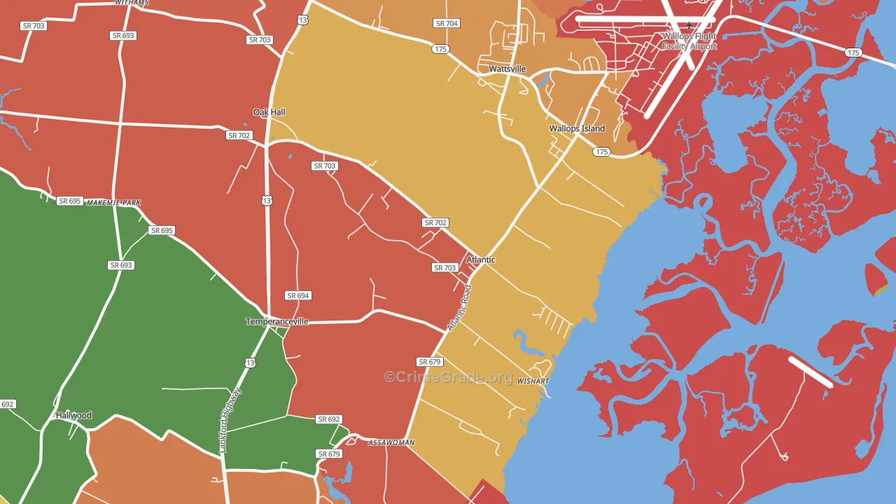 23303, VA Map of Theft Rates