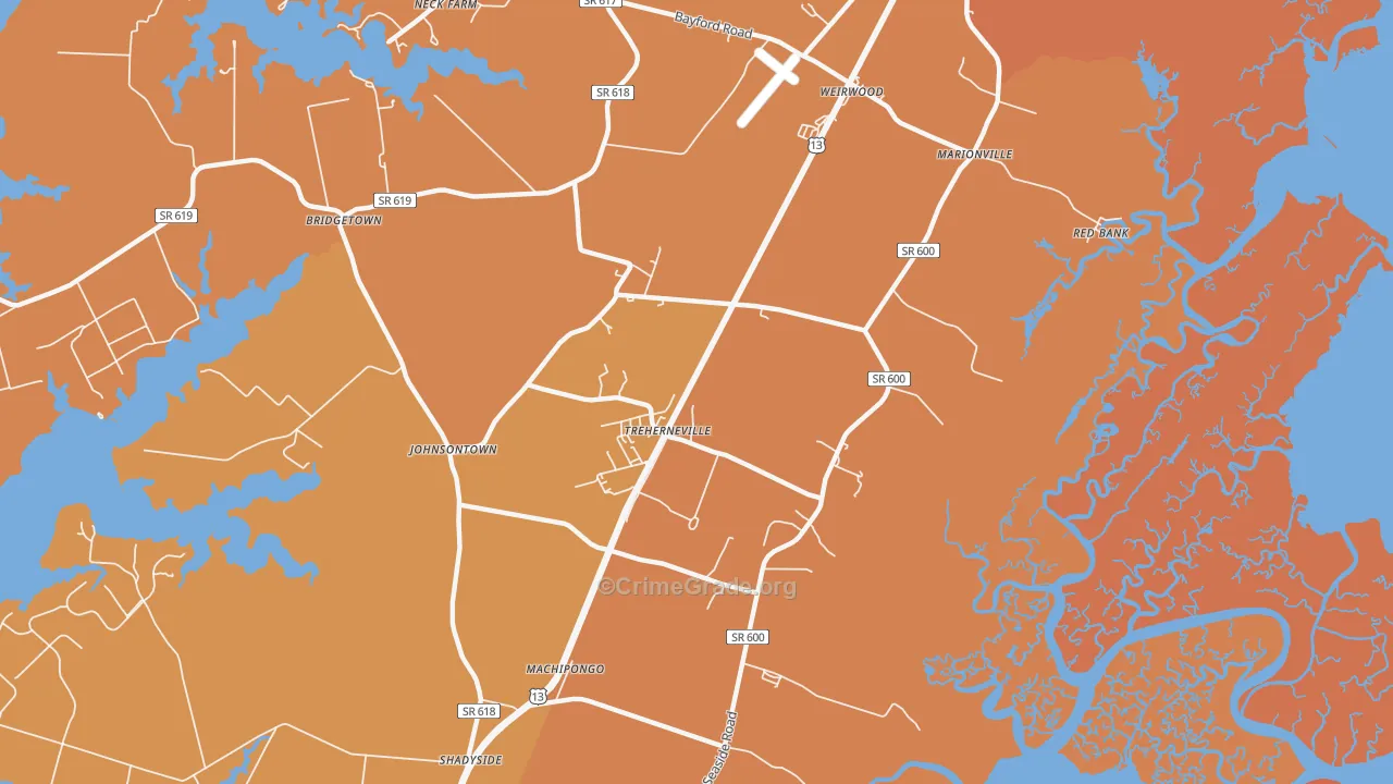 23307, VA Map of Theft Rates