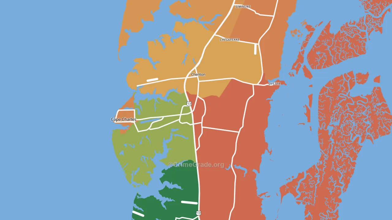 23310, VA Map of Theft Rates