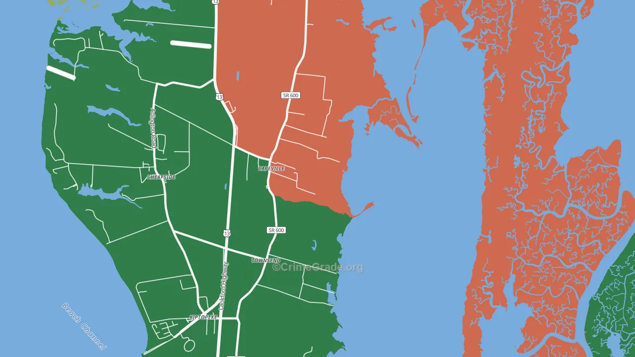 23313, VA Map of Theft Rates