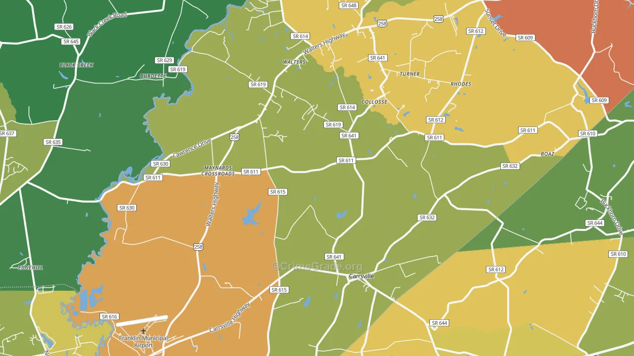 23315, VA Map of Theft Rates