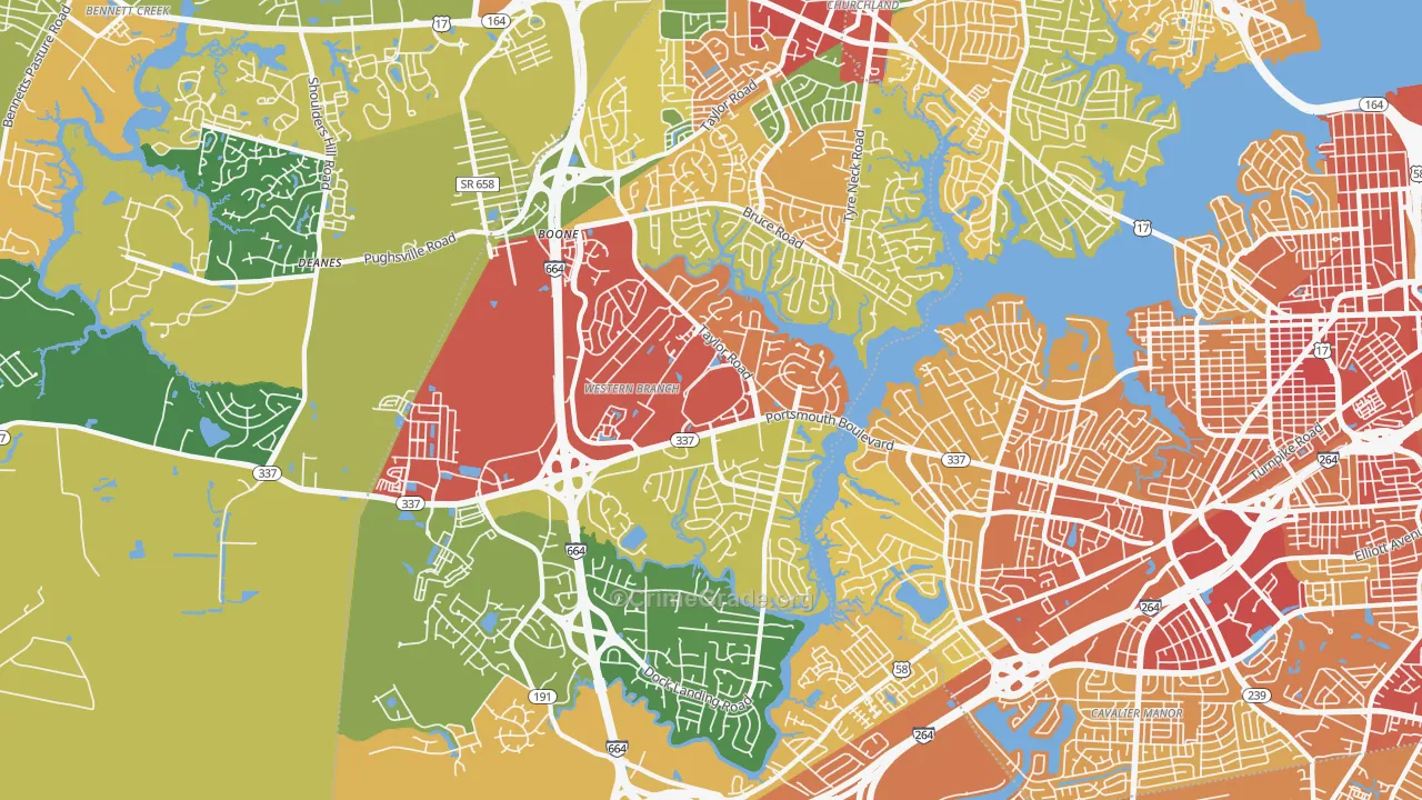 23321, VA Map of Theft Rates