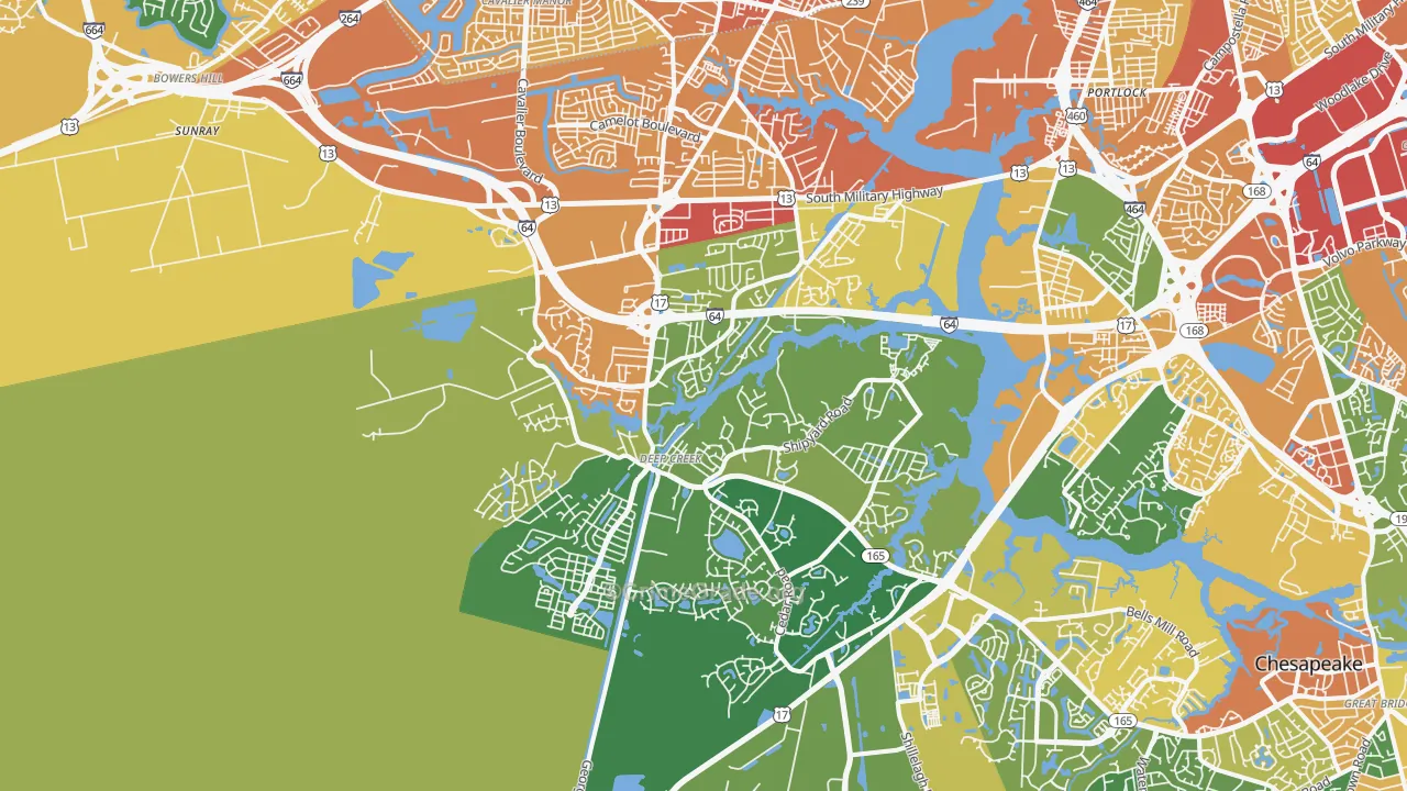 23323, VA Map of Theft Rates