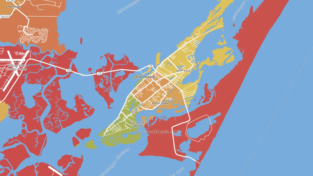 23336, VA Map of Theft Rates