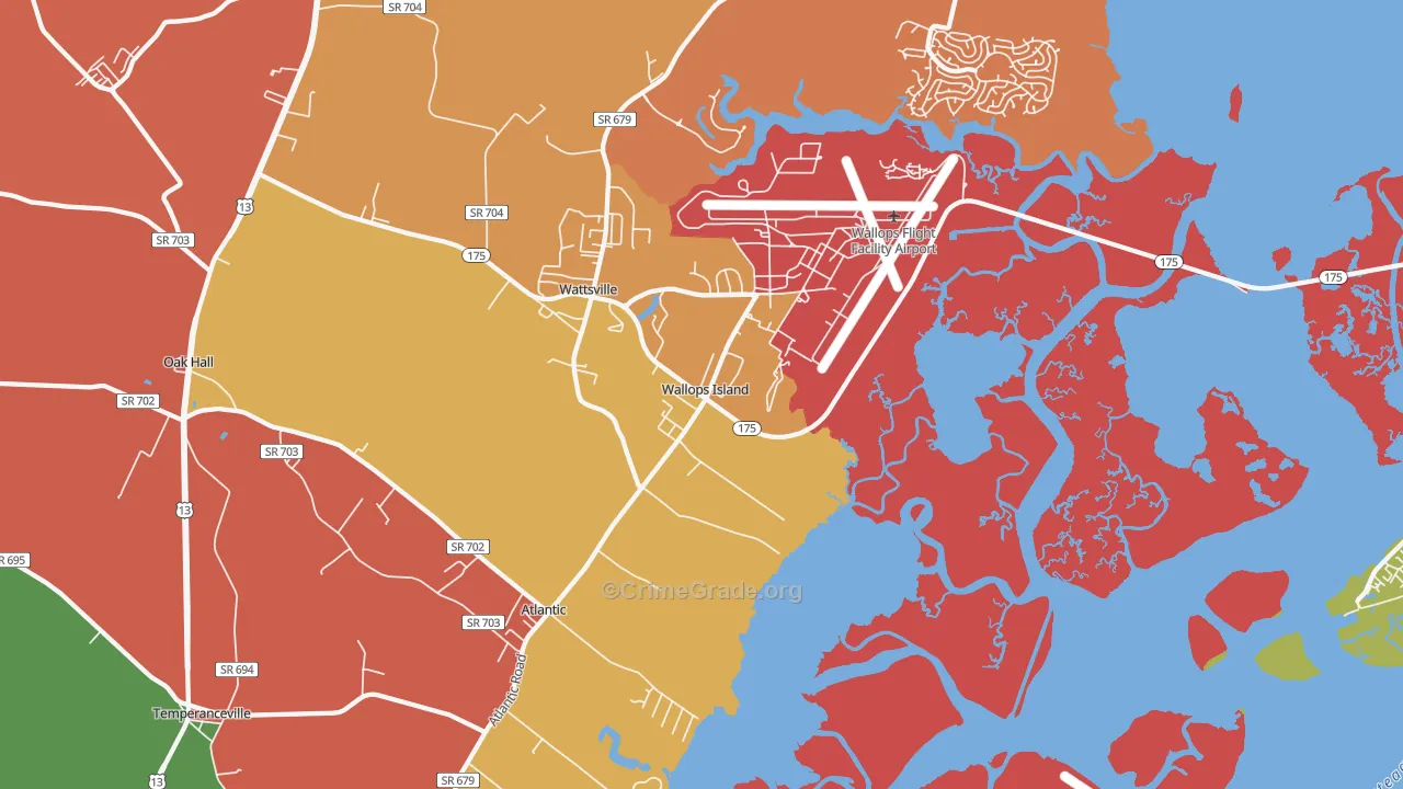 23337, VA Map of Theft Rates