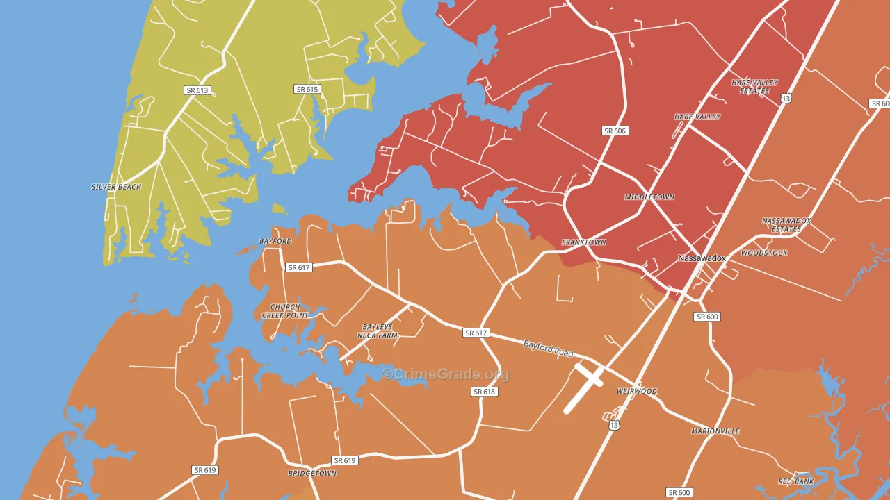 23354, VA Map of Theft Rates