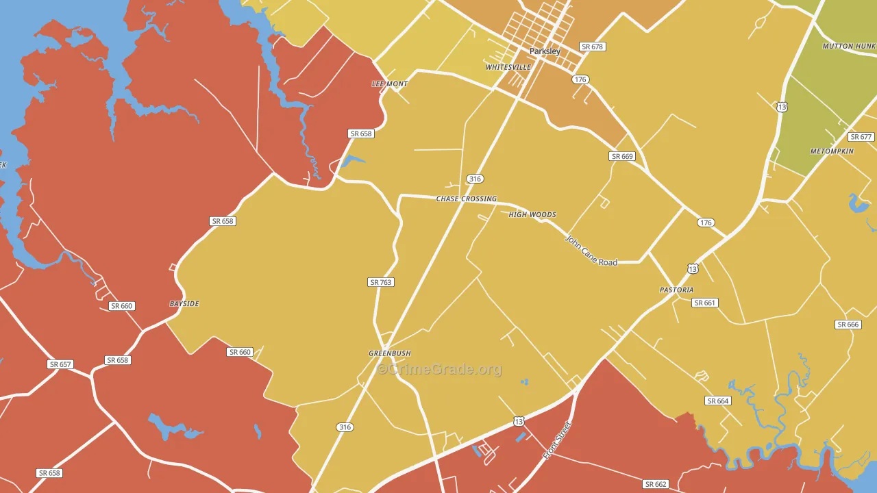 23357, VA Map of Theft Rates