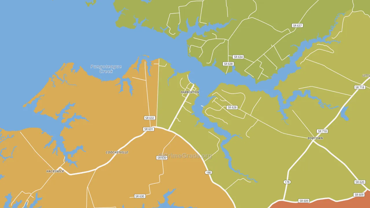 23389, VA Map of Theft Rates