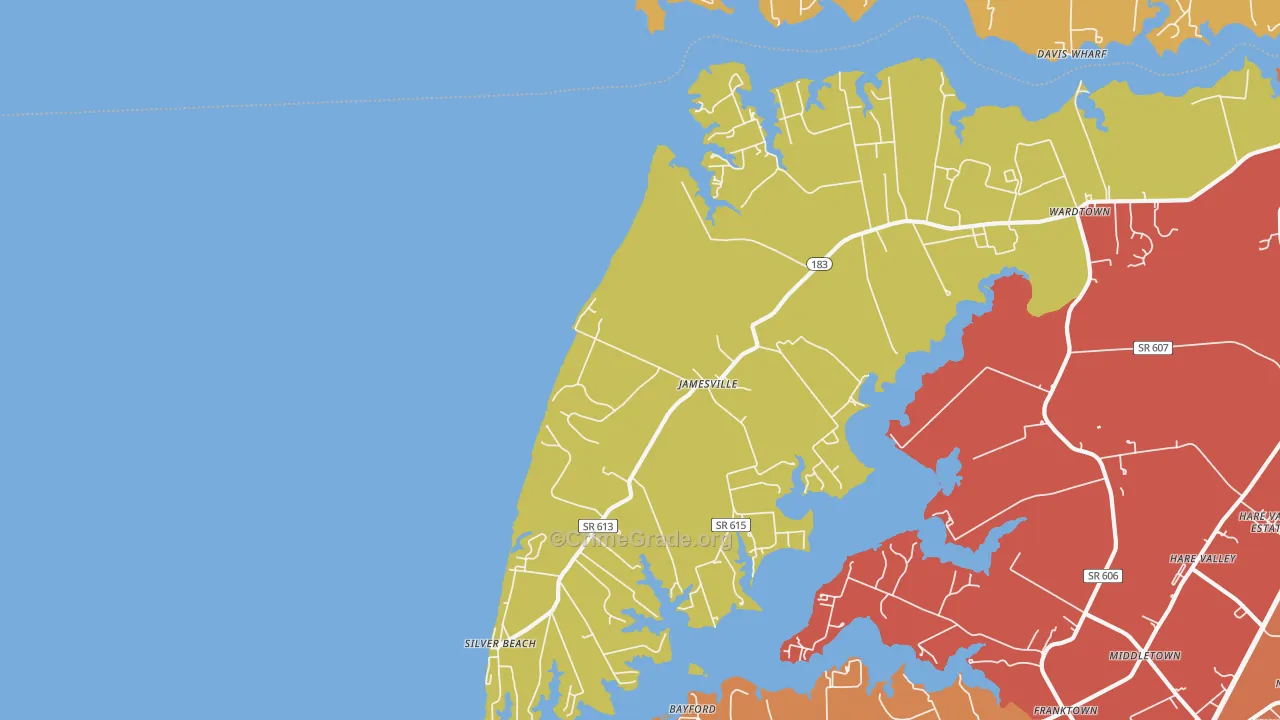 23398, VA Map of Theft Rates