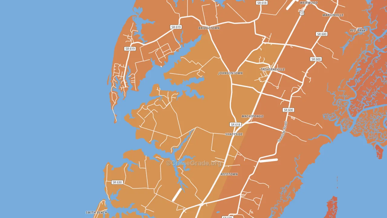 23405, VA Map of Theft Rates