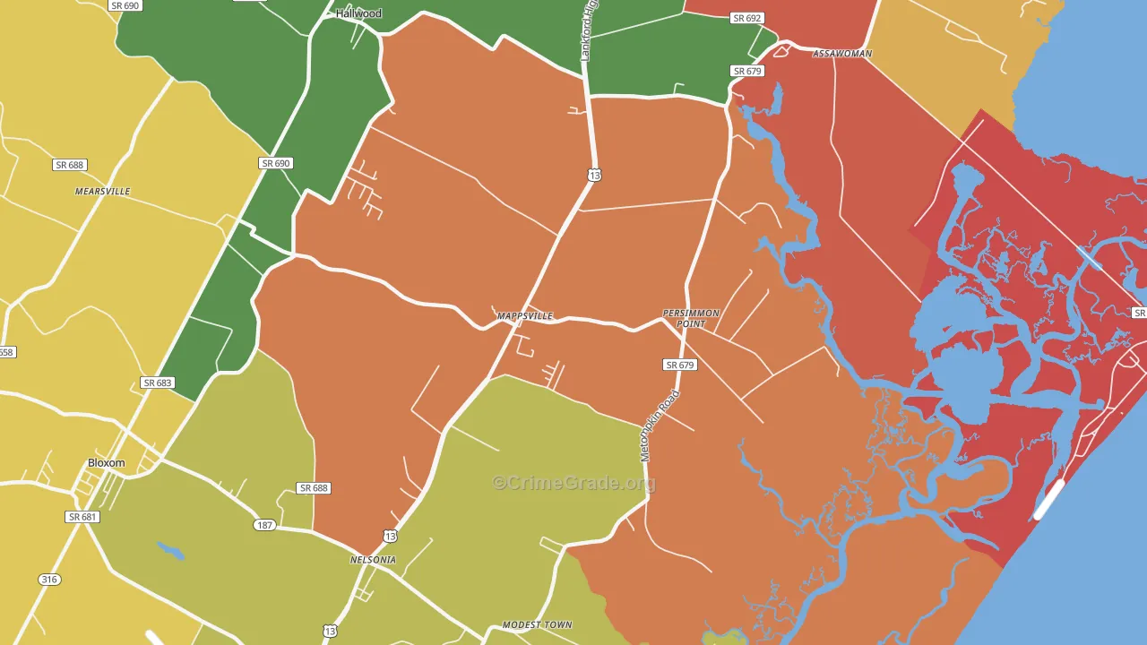 23407, VA Map of Theft Rates