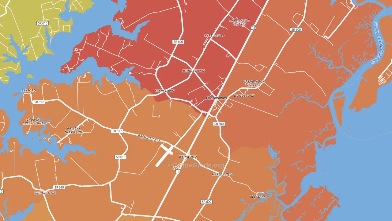 23413, VA Map of Theft Rates
