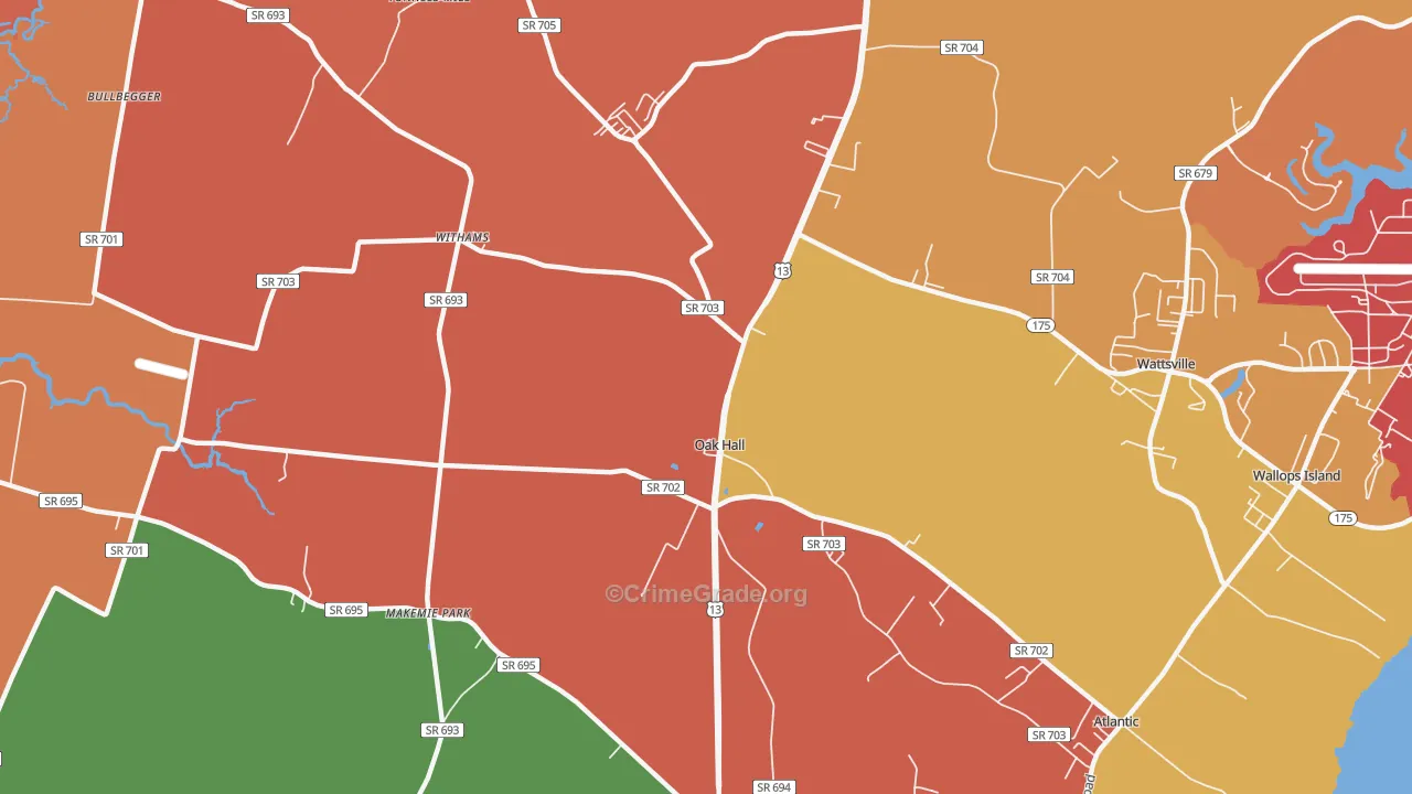23416, VA Map of Theft Rates