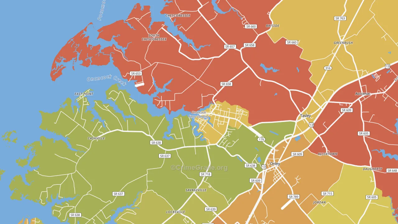 23417, VA Map of Theft Rates