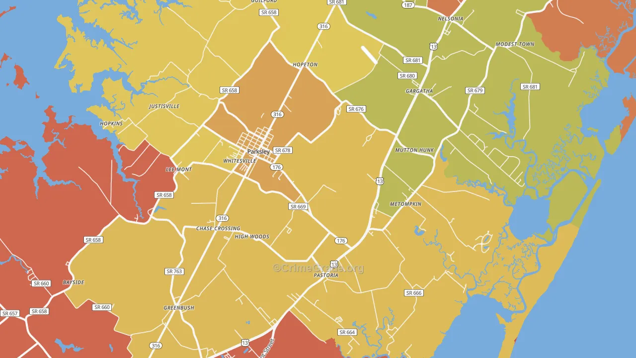 23421, VA Map of Theft Rates