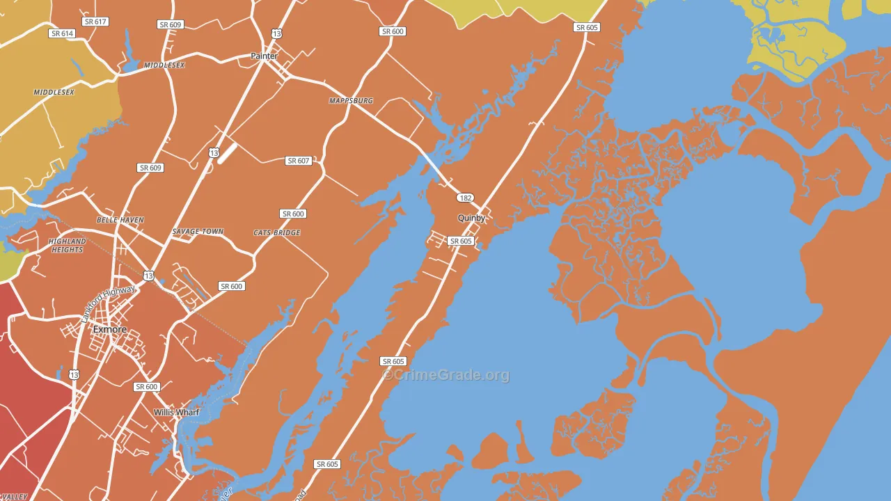 23423, VA Map of Theft Rates