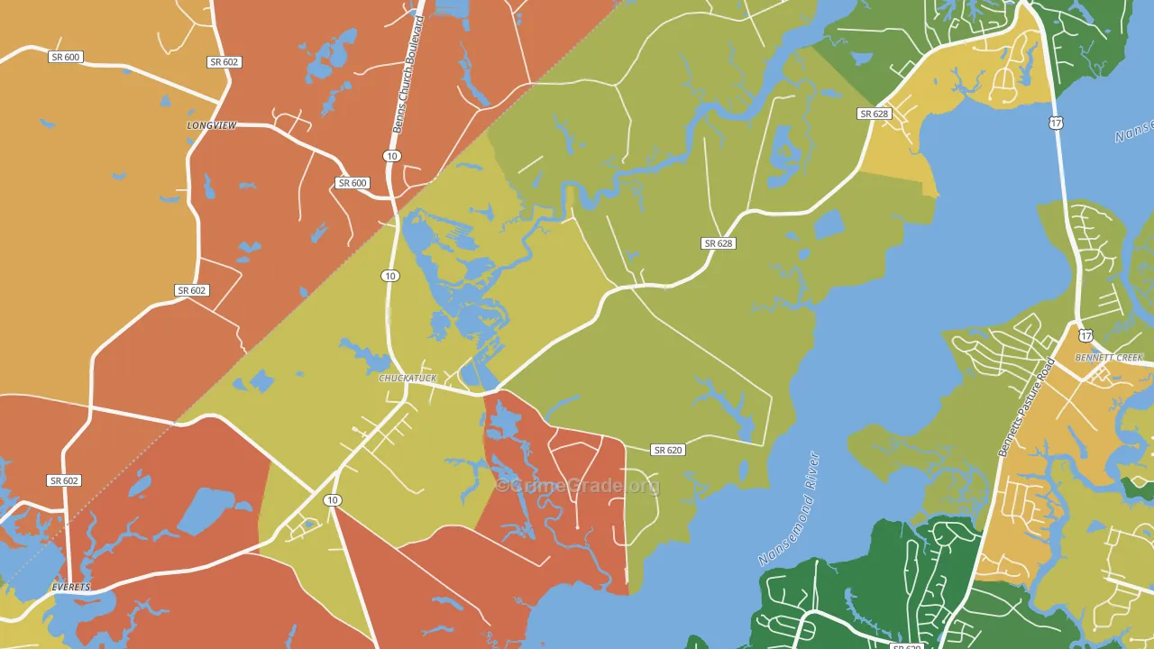 23432, VA Map of Theft Rates
