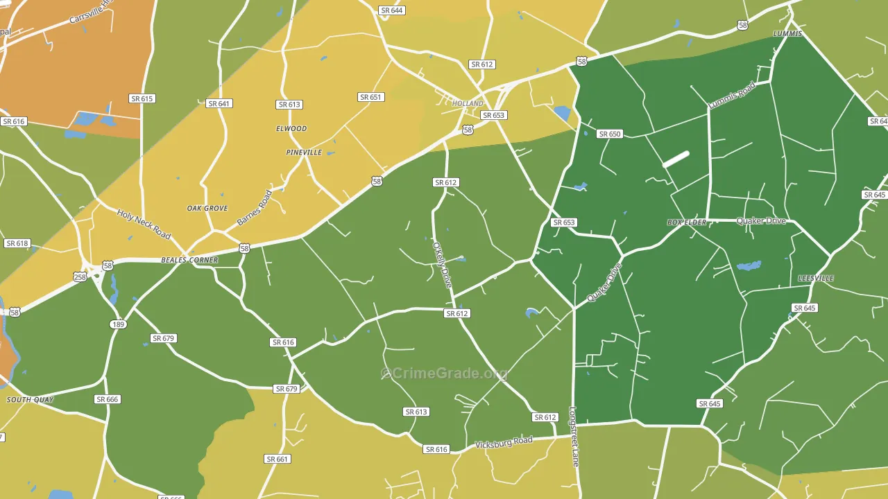 23437, VA Map of Theft Rates