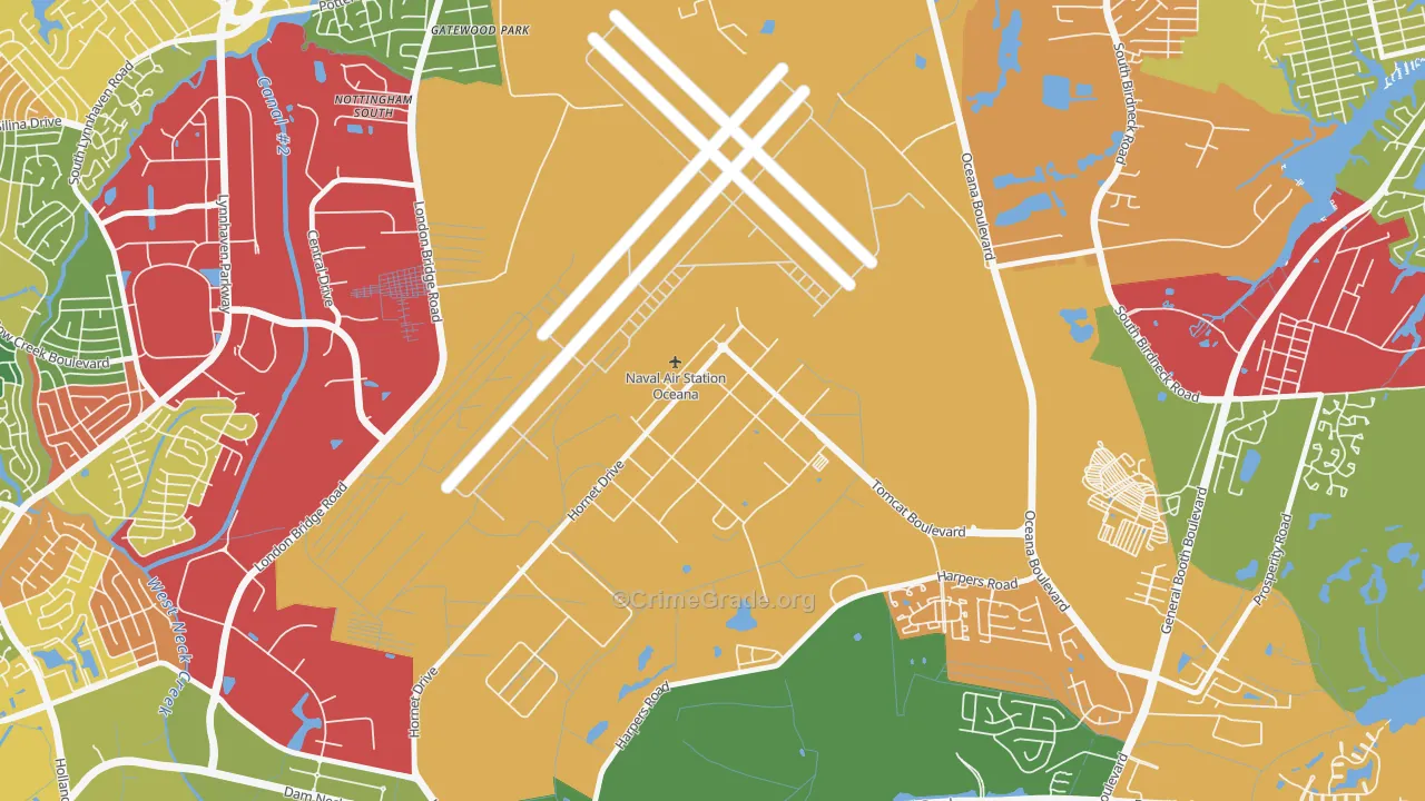 23460, VA Map of Theft Rates