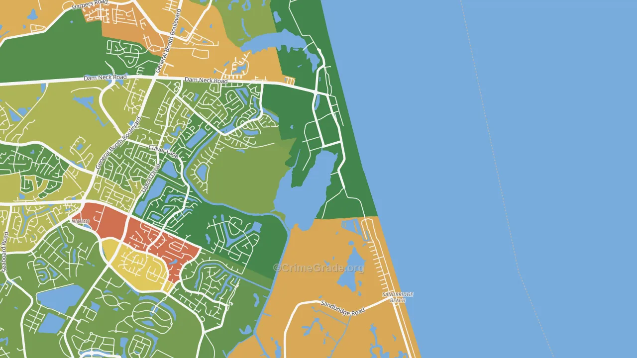 23461, VA Map of Theft Rates