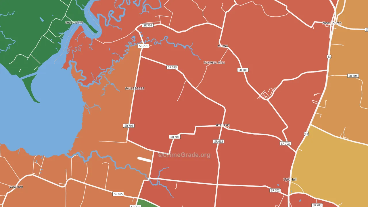 23488, VA Map of Theft Rates