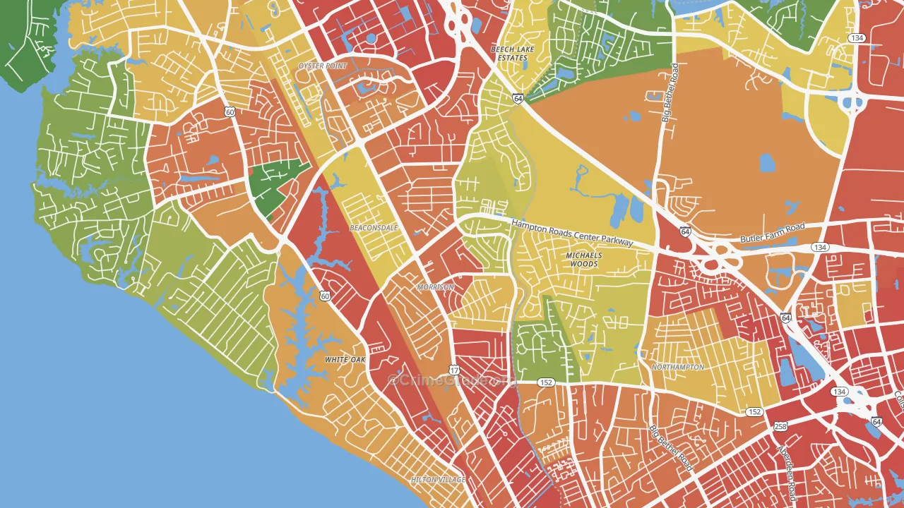 23601, VA Map of Theft Rates