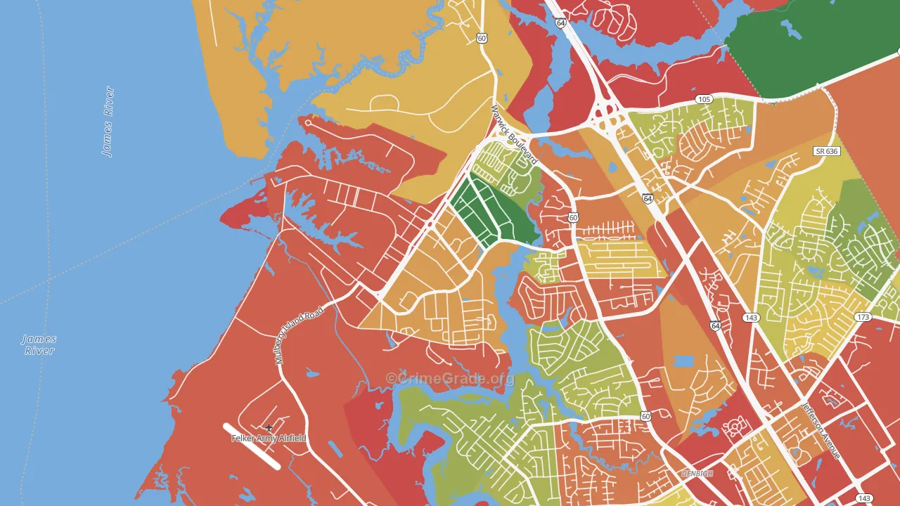 23604, VA Map of Theft Rates