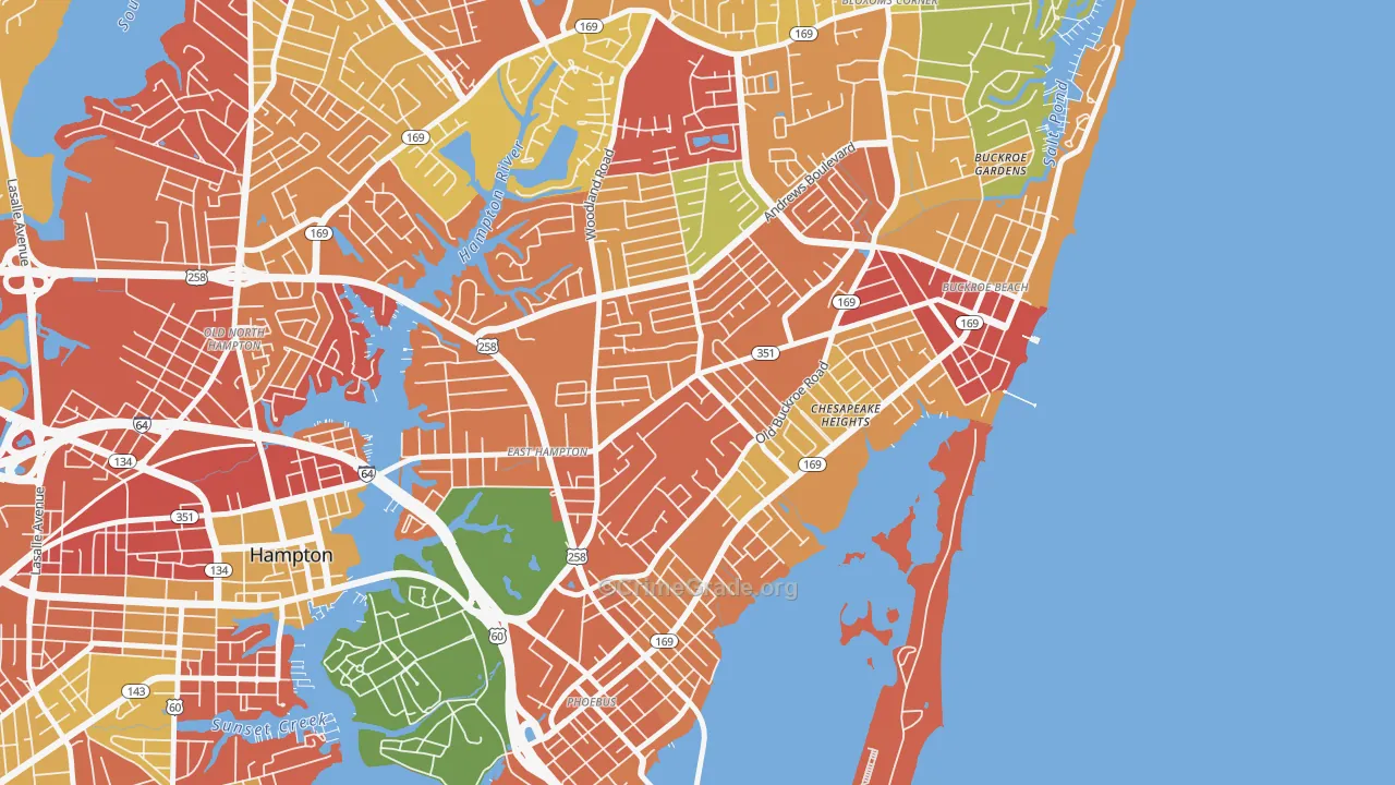 23663, VA Map of Theft Rates