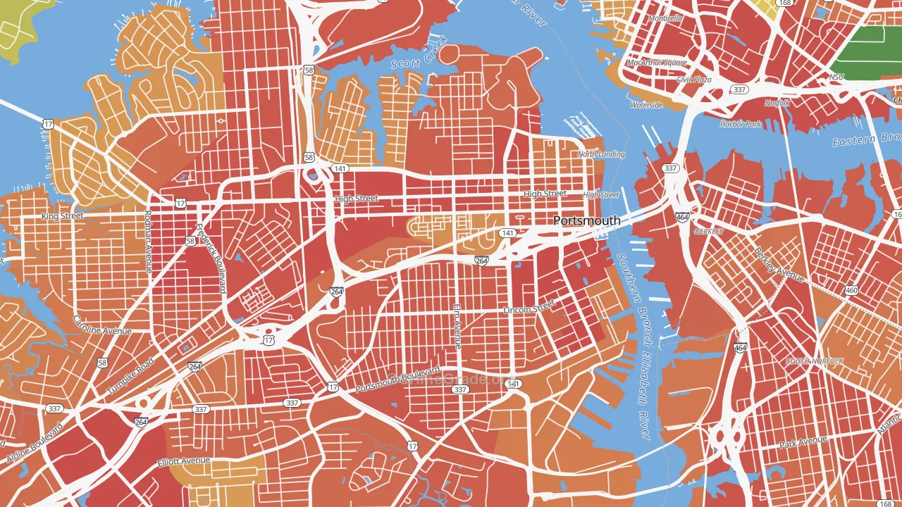 23704, VA Map of Theft Rates
