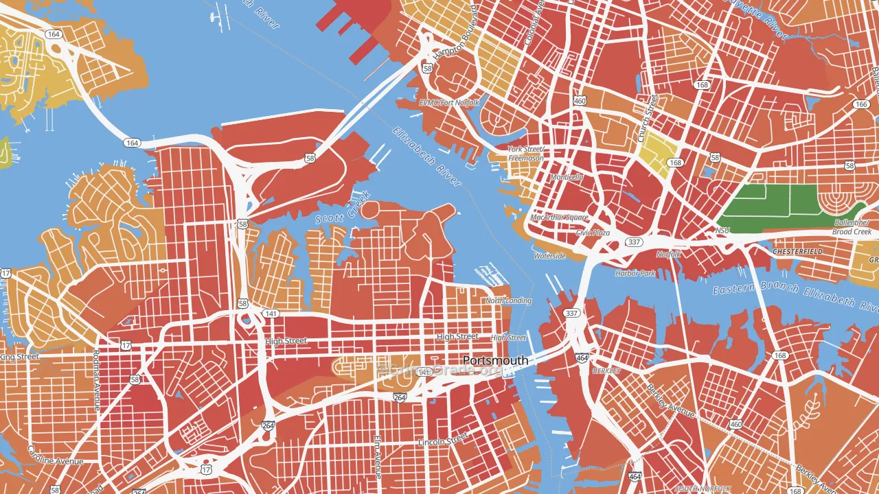 23708, VA Map of Theft Rates