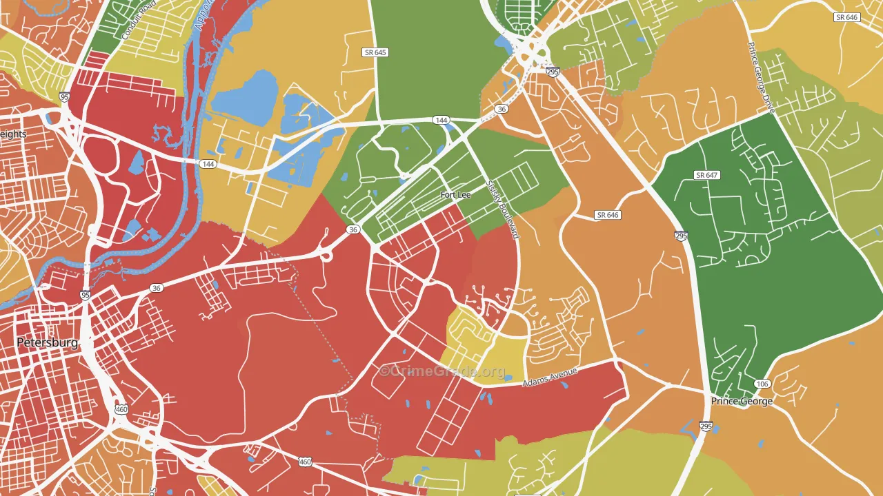 23801, VA Map of Theft Rates