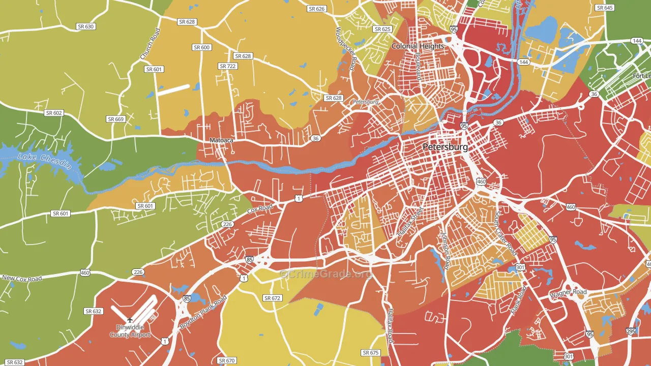 23803, VA Map of Theft Rates