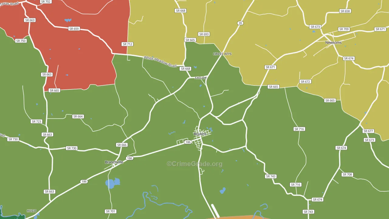 23827, VA Map of Theft Rates