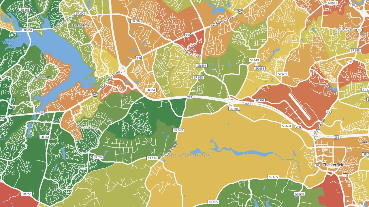 23832, VA Map of Theft Rates