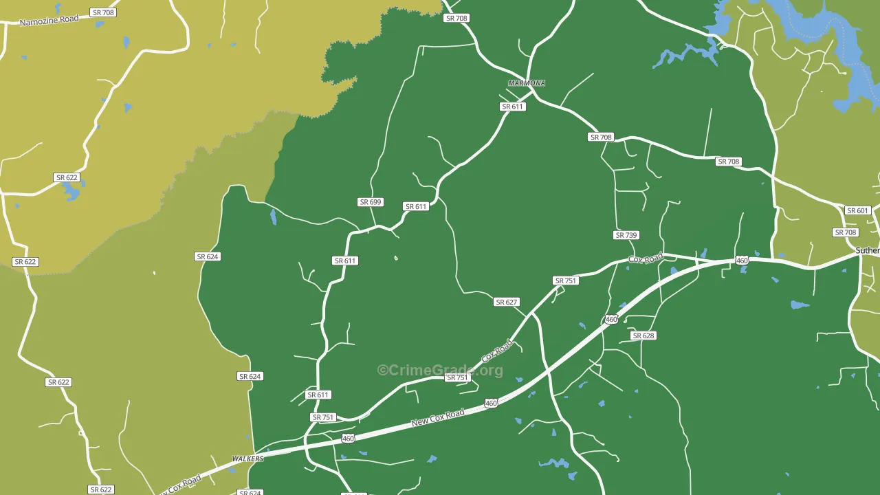 23833, VA Map of Theft Rates