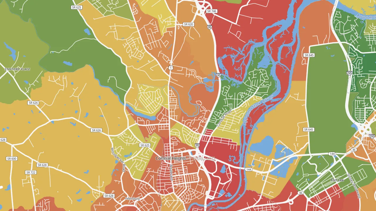 23834, VA Map of Theft Rates