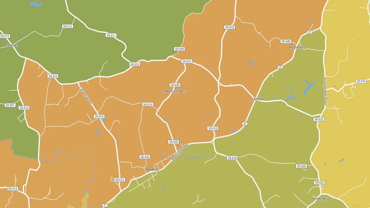 23839, VA Map of Theft Rates