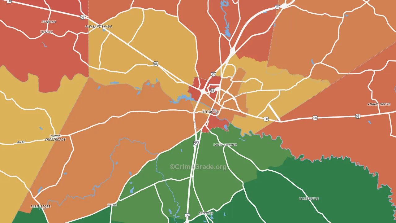 23847, VA Map of Theft Rates