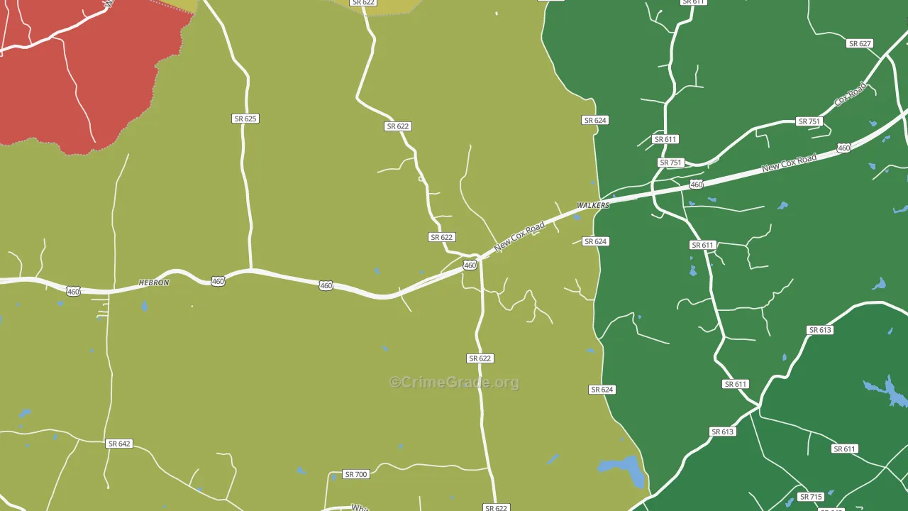 23850, VA Map of Theft Rates