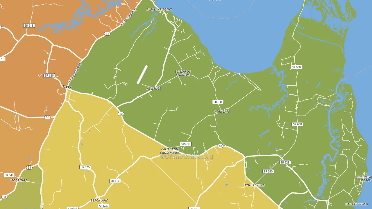 23883, VA Map of Theft Rates
