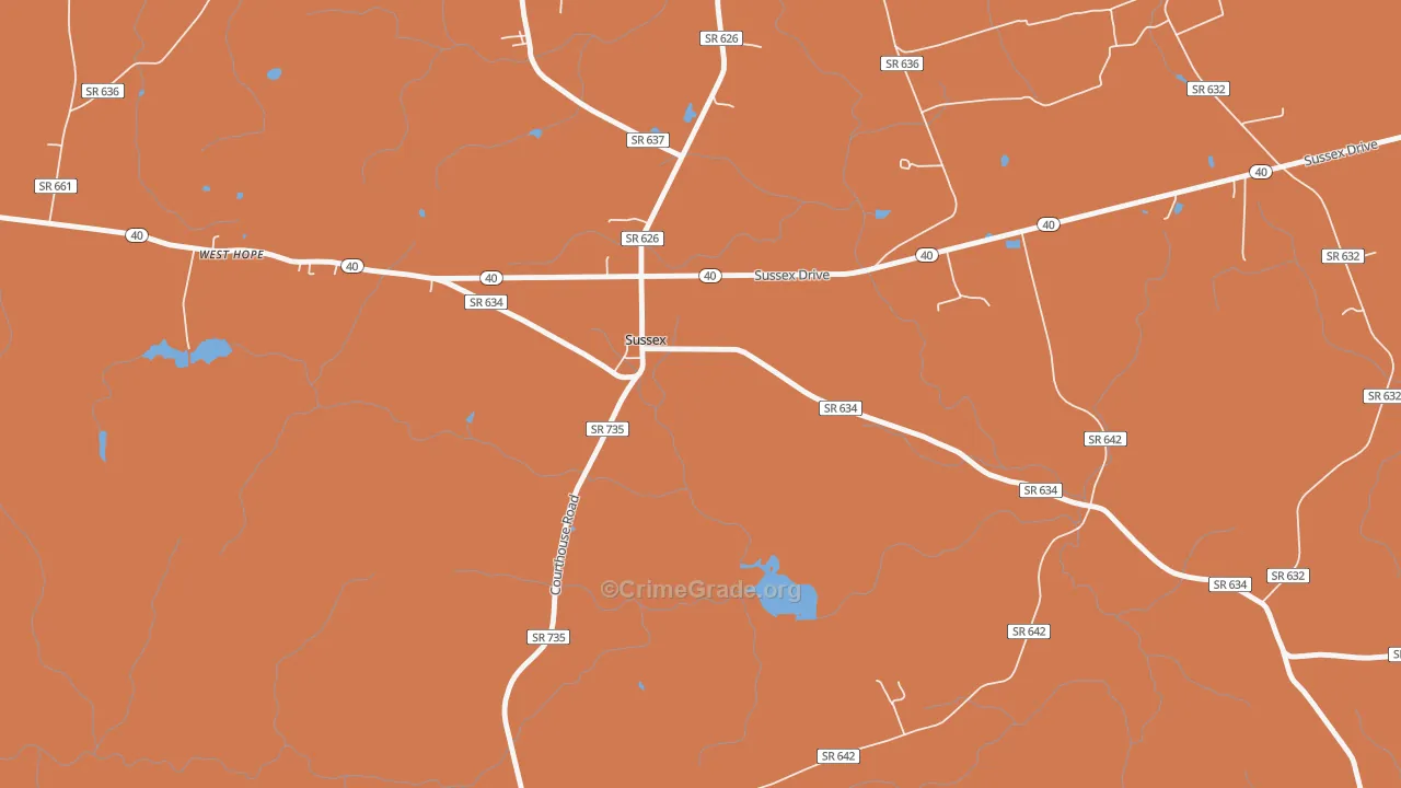 23884, VA Map of Theft Rates