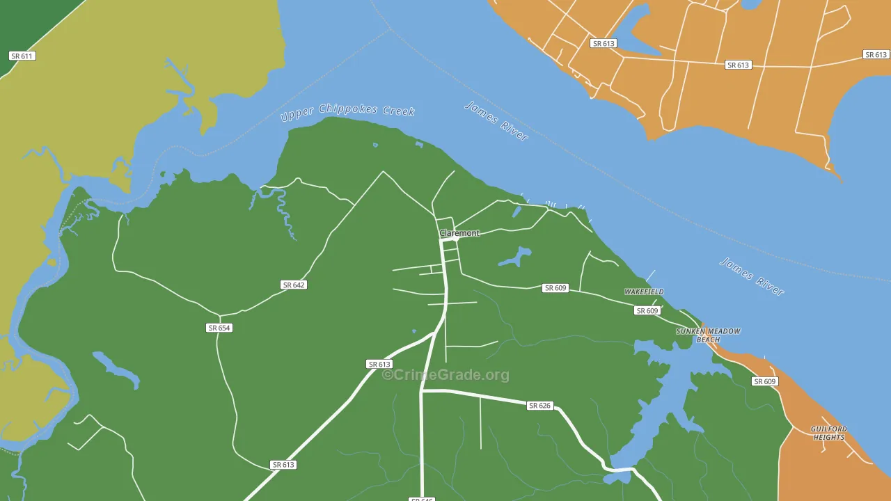 23899, VA Map of Theft Rates