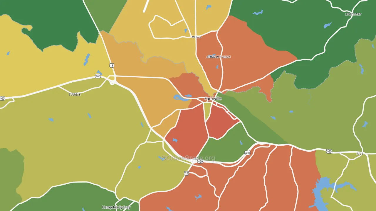 23901, VA Map of Theft Rates