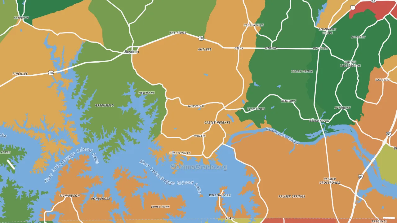 23917, VA Map of Theft Rates