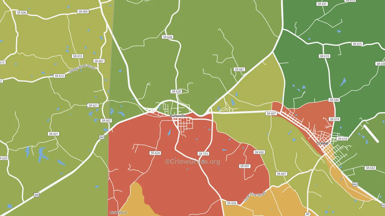 23922, VA Map of Theft Rates
