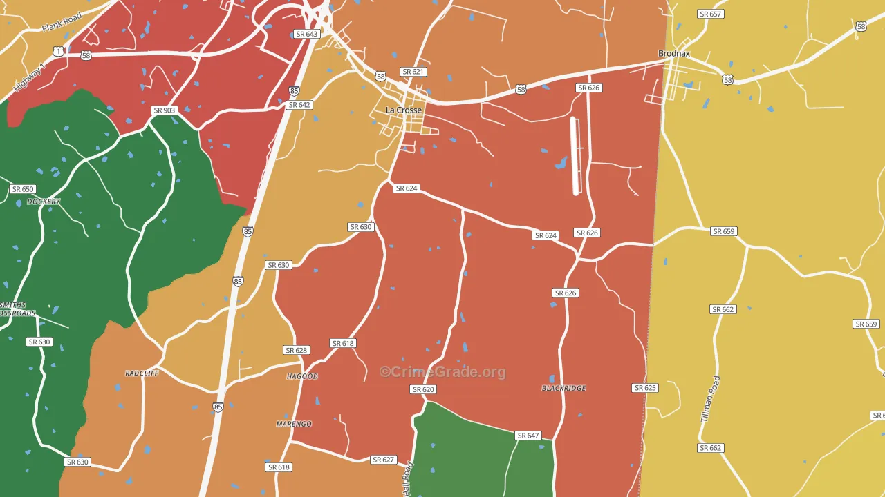 23950, VA Map of Theft Rates